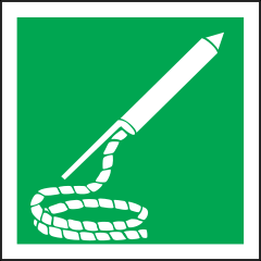 Line-Throwing Appliance Icon Sign Sticker