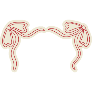 Linear Bows Sticker