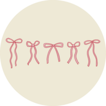 Linear Coquette Bows Sticker