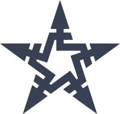 Lines Star Sticker