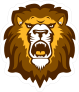 Lion Cat Head Roaring Sticker - Color