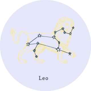 Lion Constellation Of Leo Sticker
