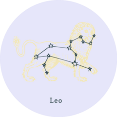 Lion Constellation Of Leo Sticker
