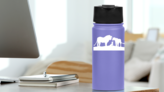 Lion Family Sticker on a Water Bottle (New) example