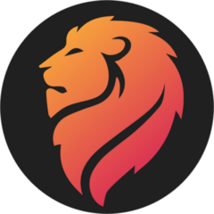 Lion Head Logo Sticker
