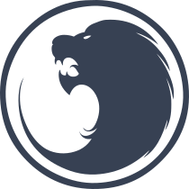 Lion In A Circle Sticker
