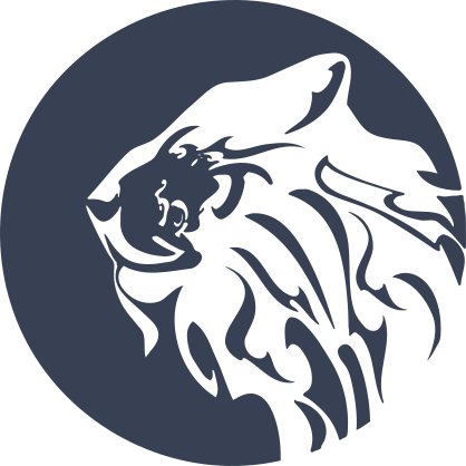 Lion In Moon Sticker