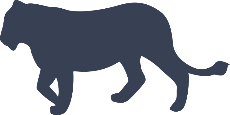 Lion Lioness Silhouette Sticker