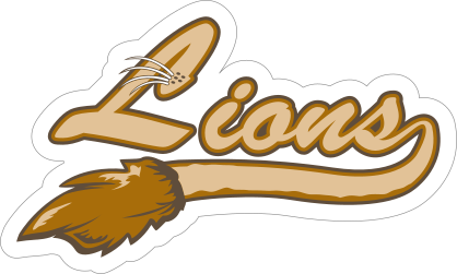Lion Logo Type Mascot Sticker