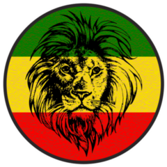 Lion Rastafari Flag Jamaica Sticker