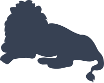 Lion Resting Sticker