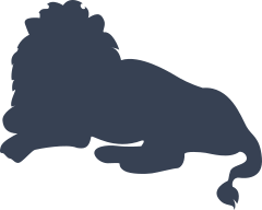 Lion Resting Sticker