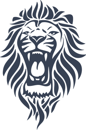 Lion Roaring Sticker