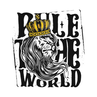 Lion Rule The World Sticker