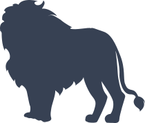 Lion Shilouette Sticker