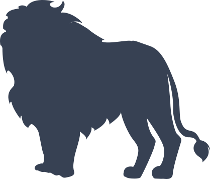 Lion Shilouette Sticker