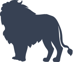 Lion Shilouette Sticker