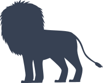 Lion Silhouette Sticker