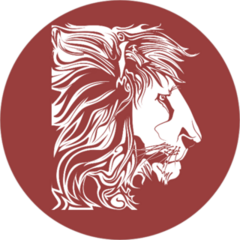 Lion Vector Circle Sticker