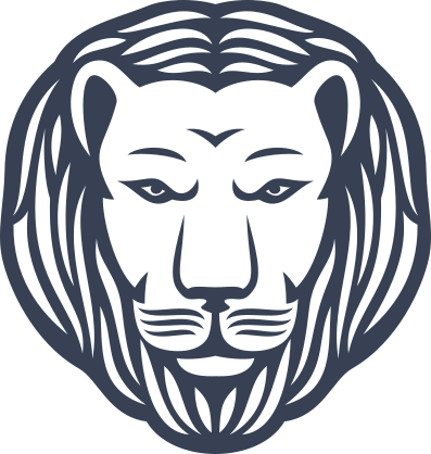 Lion With Combed Mane Sticker