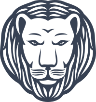 Lion With Combed Mane Sticker