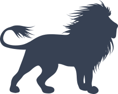 Lion With Crazy Mane Sticker