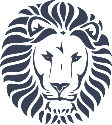 Lions Head Sticker