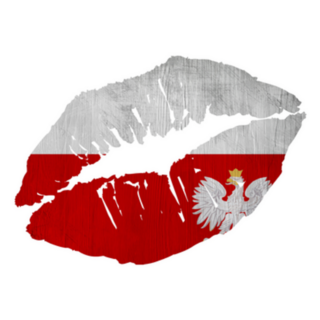 Lips In Poland National Flag Sticker