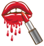 Lipstick Drip Sticker