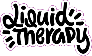 Liquid Therapy Hand Drawn Lettering Illustration