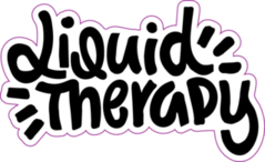 Liquid Therapy Hand Drawn Lettering Illustration