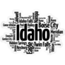 List Of Cities In Idaho Usa State Sticker