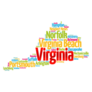 List Of Cities In Virginia Usa State, Map Sticker