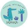 Little Alligator Drawing Sticker