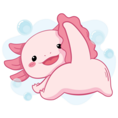 Little Axolotl Butt Sticker