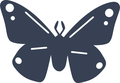 Little Butterfly With Dots Sticker