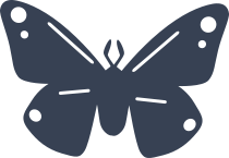 Little Butterfly With Dots Sticker