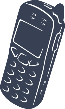 Little Cell Phone Sticker