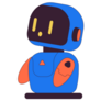 Little Companion Robot Wow Sticker