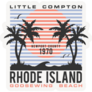 Little Compton Rhode Island Typography Sticker