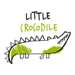 Little Crocodile Hand Drawn Sticker
