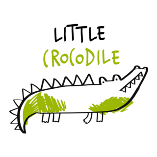 Little Crocodile Hand Drawn Sticker
