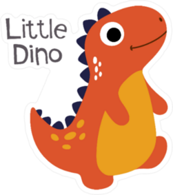 Little Cute Dinosaur Sticker