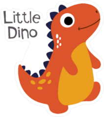 Little Cute Dinosaur Sticker