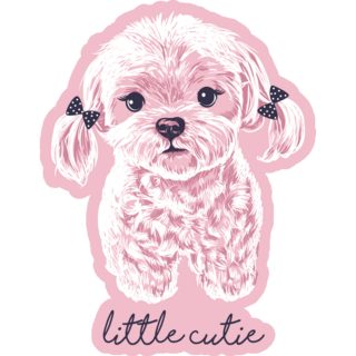 Little Cutie Maltese Sticker