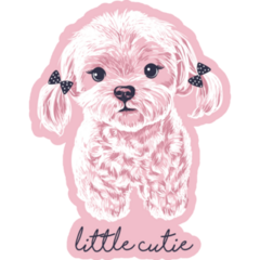 Little Cutie Maltese Sticker