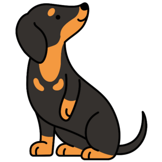Little Dachshund Sticker