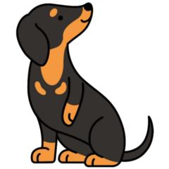 Little Dachshund Sticker
