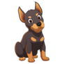 Little Doberman Sticker