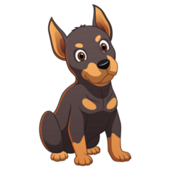 Little Doberman Sticker
